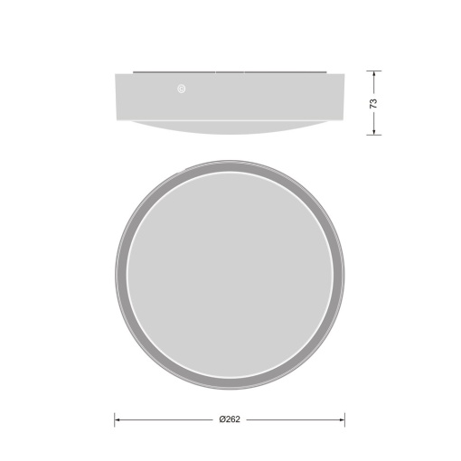BULKHEAD ROUND SENSOR 250 P 10W CPS WT