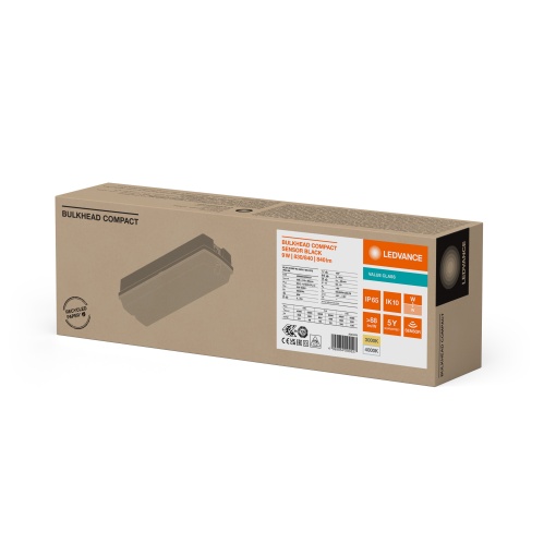 BULKHEAD COMPACT RECTANGULAR SENSOR RC SEN V 8W CPS IP65 BK