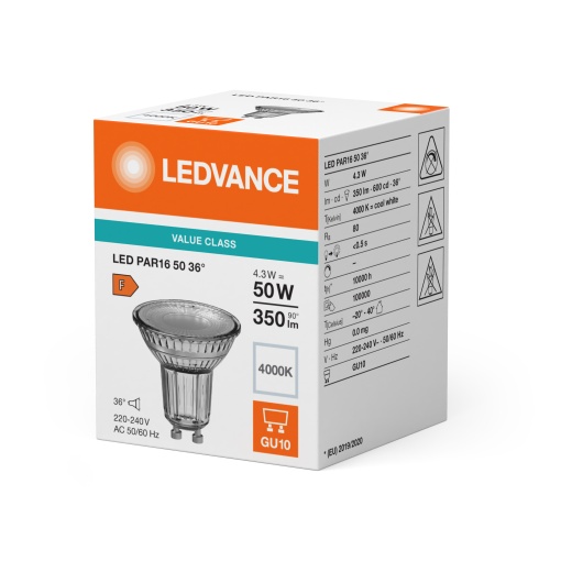 LED PAR16 V 4.3W 840 GU10