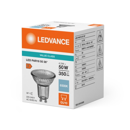 LED PAR16 V 4.3W 865 GU10