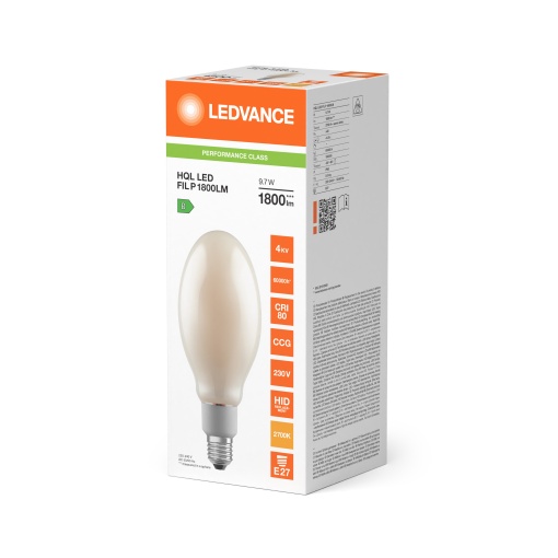HQL LED FILAMENT PERFORMANCE 1800LM 9.7W 827 E27