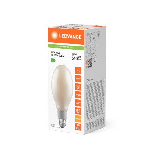 HQL LED FILAMENT PERFORMANCE 5400LM 29.1W 827 E27