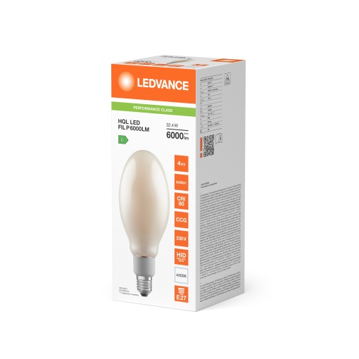 HQL LED FILAMENT PERFORMANCE 6000LM 32.4W 840 E27
