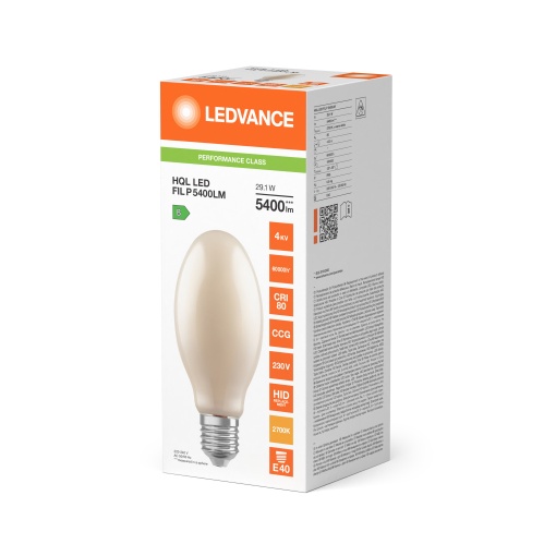 HQL LED FILAMENT PERFORMANCE 5400LM 29.1W 827 E40
