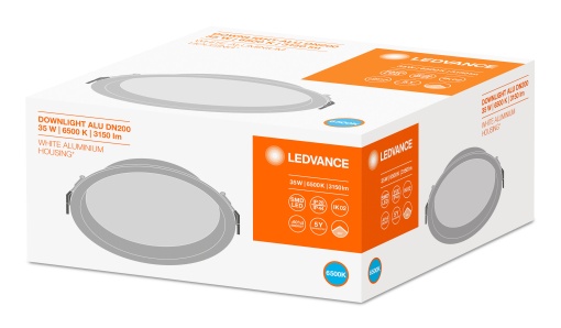DOWNLIGHT ALU 200 35 W 6500 K IP44IP20 WT