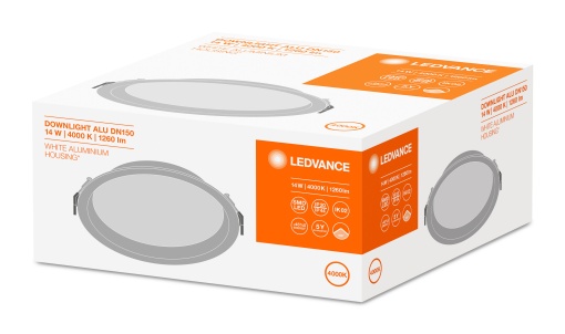 DOWNLIGHT ALU 150 14 W 4000 K IP44IP20 WT