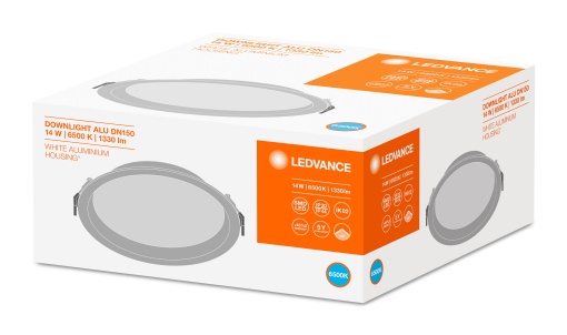 DOWNLIGHT ALU 150 14W 6500 K IP44IP20 WT