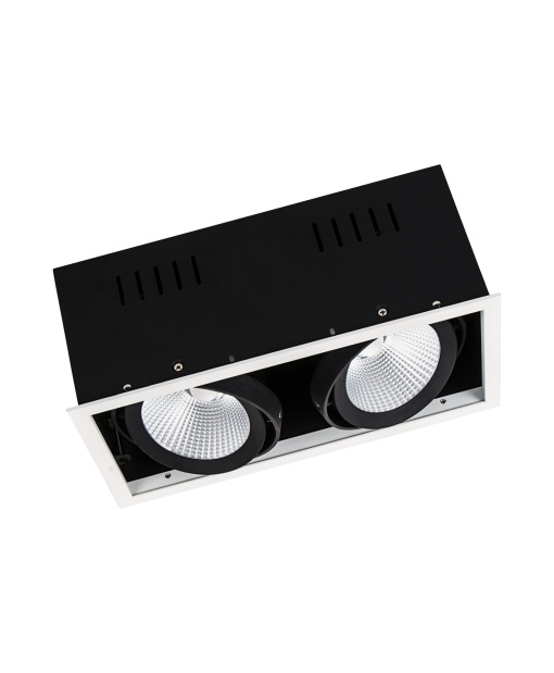 SPOT MULTI 2x30W 3000K FL WTBK