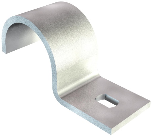Abraçadeira metálica uma patilha 12mm Aço inoxidável, livre de ferrugem A2 1.4301 brilhante, pós-tratamento