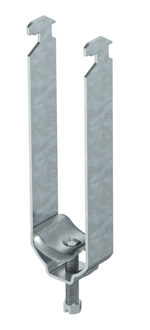 Abraçadeira BBS com placa metálica, tripla 22-28mm Aço galvanizado por imersão a quente após maquinação