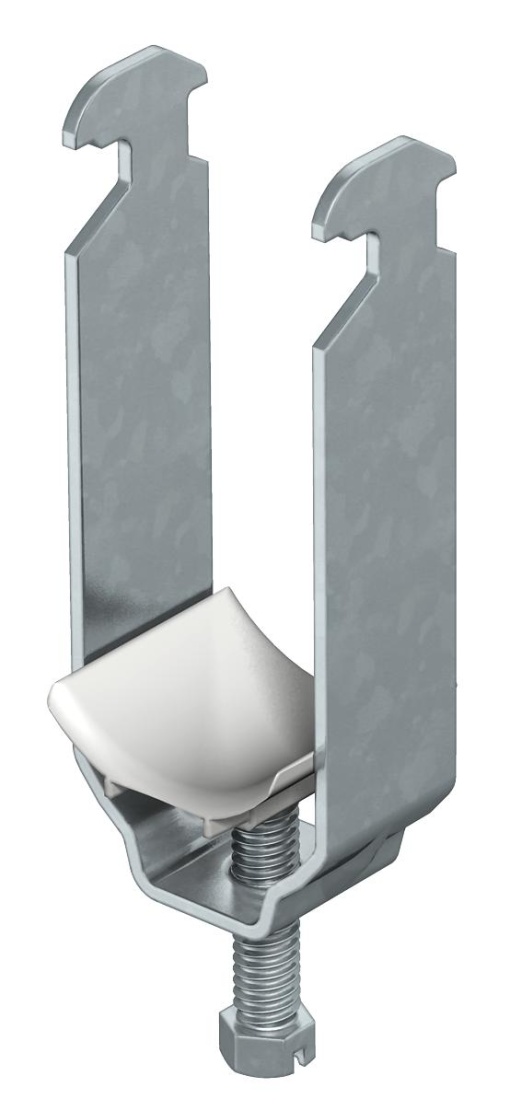 Abraçadeira BBS dupla 22-28mm Aço galvanizado por imersão a quente após maquinação