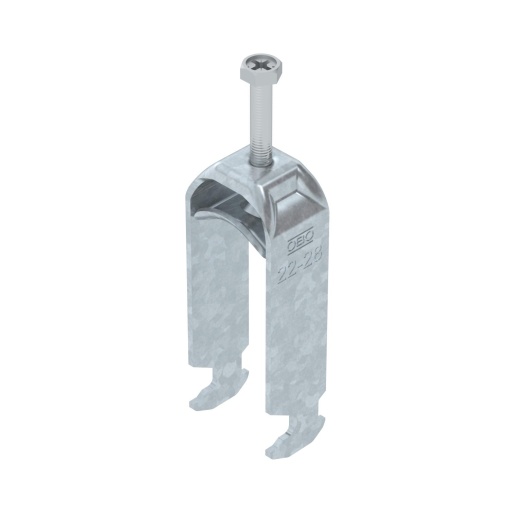 Abraçadeira BBS 2056 dupla 22-28mm Aço galvanizado por imersão a quente após maquinação