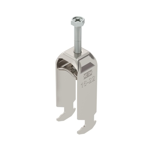 Abraçadeira BBS 2056 dupla 16-22mm Aço inoxidável, livre de ferrugem 1.4301 A2 1.4301 brilhante, pós-tratamento