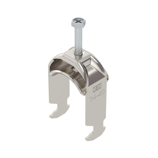 Abraçadeira BBS 2056 34-40mm Aço inoxidável, livre de ferrugem A2 1.4301 brilhante, pós-tratamento