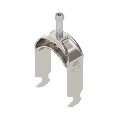 Abraçadeira BBS 2056 46-52mm Aço inoxidável, livre de ferrugem A2 1.4301 brilhante, pós-tratamento