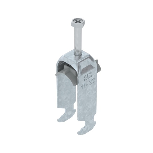 Abraçadeira BBS 2056 dupla 16-22mm Aço galvanizado por imersão a quente após maquinação