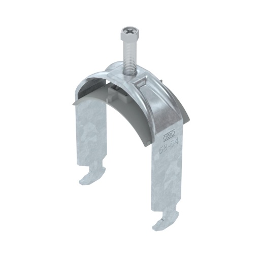 Abraçadeira BBS 2056 58-64mm Aço galvanizado por imersão a quente após maquinação