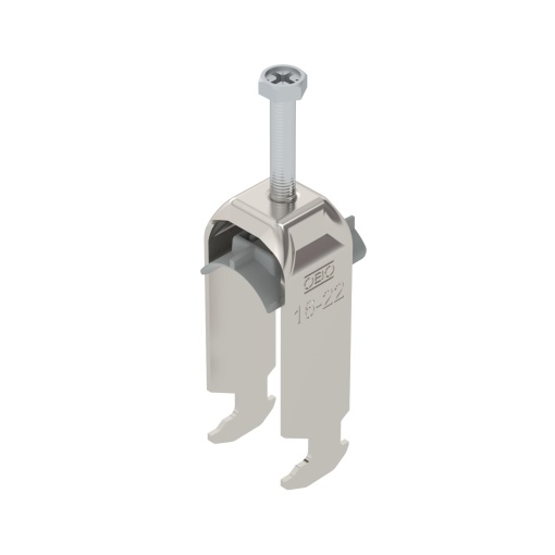Abraçadeira BBS 2056 dupla 16-22mm Aço inoxidável, livre de ferrugem A2 1.4301 brilhante, pós-tratamento
