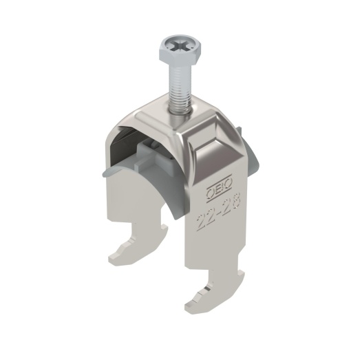 Abraçadeira BBS 2056 22-28mm Aço inoxidável, livre de ferrugem A2 1.4301 brilhante, pós-tratamento