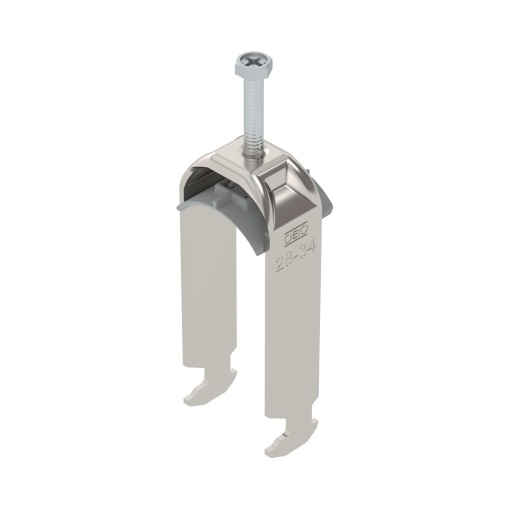Abraçadeira BBS 2056 dupla 28-34mm Aço inoxidável, livre de ferrugem A2 1.4301 brilhante, pós-tratamento