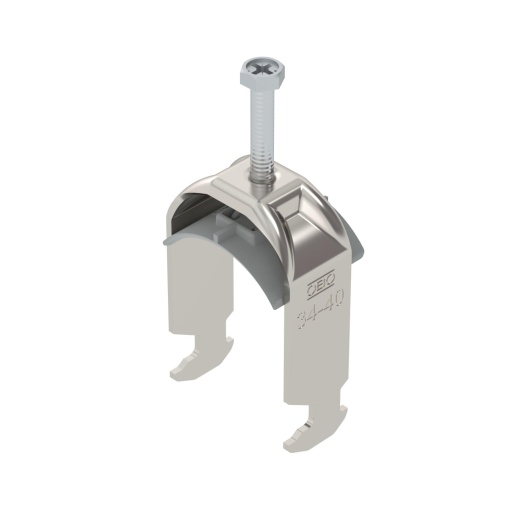 Abraçadeira BBS 2056 34-40mm Aço inoxidável, livre de ferrugem A2 1.4301 brilhante, pós-tratamento