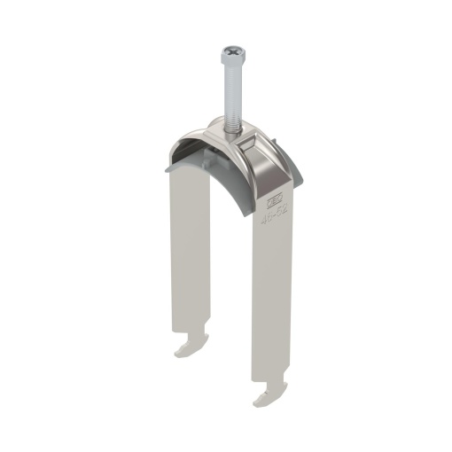 Abraçadeira BBS 2056 dupla 46-52mm Aço inoxidável, livre de ferrugem A2 1.4301 brilhante, pós-tratamento
