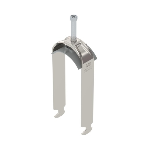 Abraçadeira BBS 2056 dupla 52-58mm Aço inoxidável, livre de ferrugem A2 1.4301 brilhante, pós-tratamento