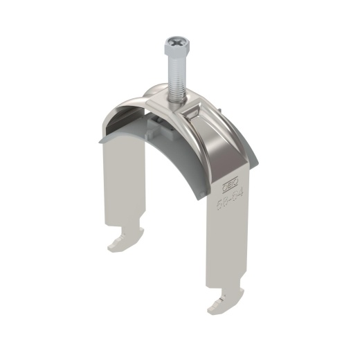 Abraçadeira BBS 2056 58-64mm Aço inoxidável, livre de ferrugem A2 1.4301 brilhante, pós-tratamento