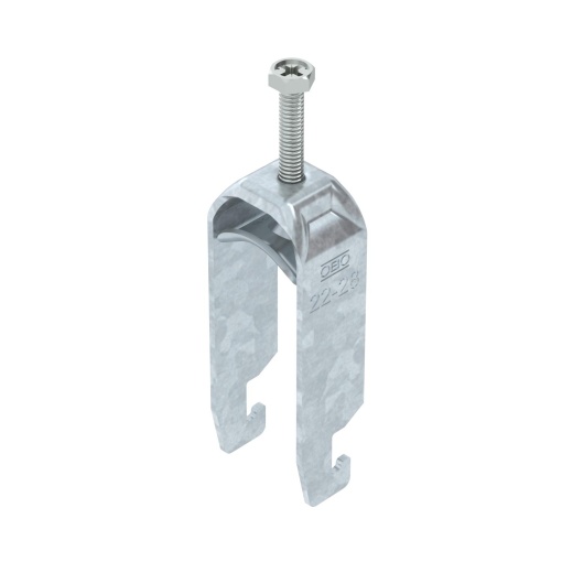 Abraçadeira BBS 2056 dupla 22-28mm Aço Galvanizado por imersão a quente após maquinação