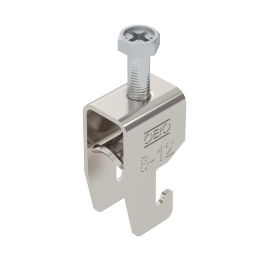 Abraçadeira BBS 2056 08-12mm Aço inoxidável A4 1.4571 brilhante, pós-tratamento