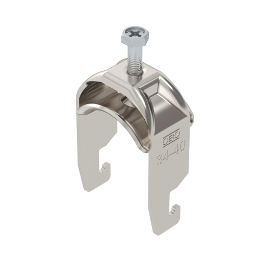 Abraçadeira BBS 2056 34-40mm Aço inoxidável A4 1.4571 brilhante, pós-tratamento