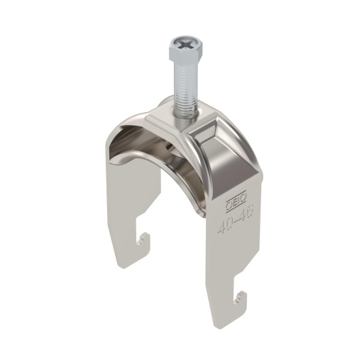 Abraçadeira BBS 2056 40-46mm Aço inoxidável A4 1.4571 brilhante, pós-tratamento