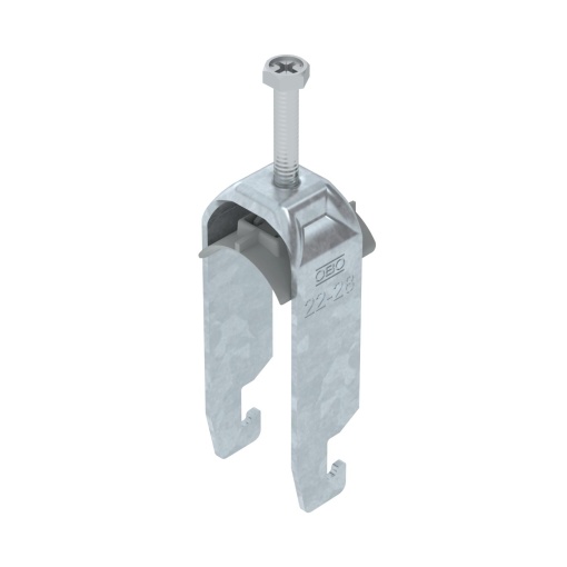 Abraçadeira BBS 2056 dupla 22-28mm Aço galvanizado por imersão a quente após maquinação
