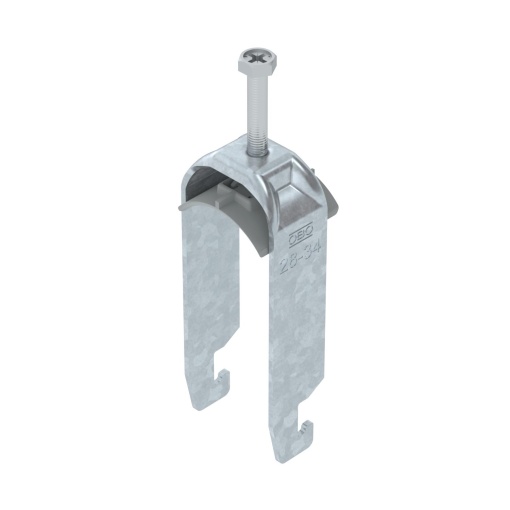 Abraçadeira BBS 2056 dupla 28-34mm Aço galvanizado por imersão a quente após maquinação