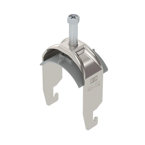 Abraçadeira BBS 2056 46-52mm Aço inoxidável, livre de ferrugem A2 1.4301 brilhante, pós-tratamento