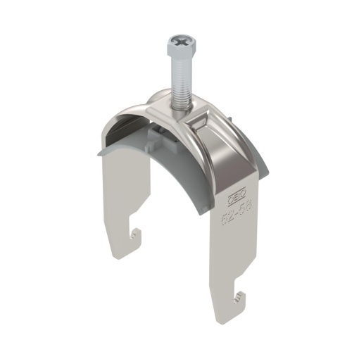 Abraçadeira BBS 2056 52-58mm Aço inoxidável, livre de ferrugem A2 1.4301 brilhante, pós-tratamento