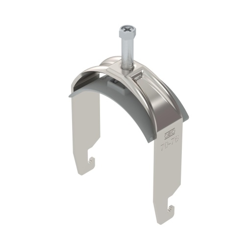 Abraçadeira BBS 2056 70-76mm Aço inoxidável, livre de ferrugem A2 1.4301 brilhante, pós-tratamento