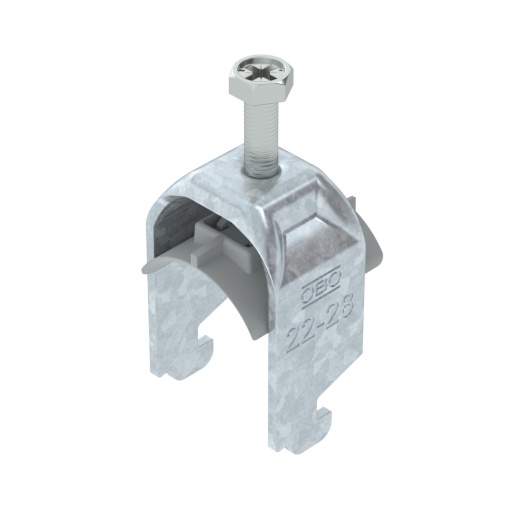 Abraçadeira BBS 2056 dupla 22-28mm Aço Galvanizado por imersão a quente após maquinação