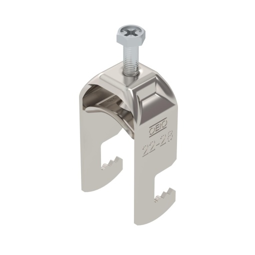 Abraçadeira BBS 2056 22-28mm Aço inoxidável, livre de ferrugem A2 1.4301 brilhante, pós-tratamento