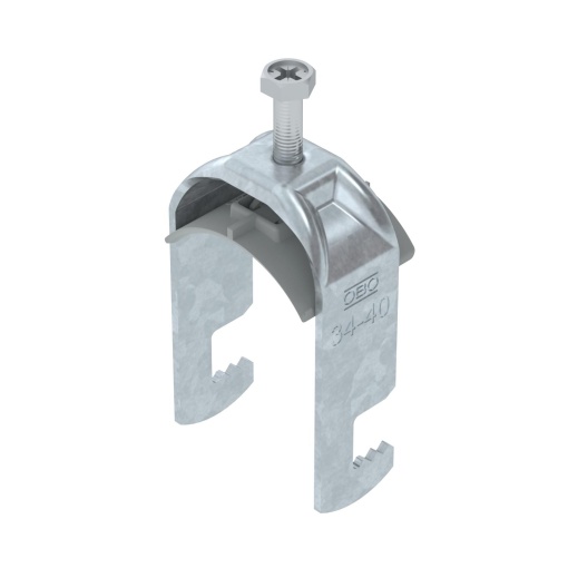 Abraçadeira BBS 2056 34-40mm Aço galvanizado por imersão a quente após maquinação
