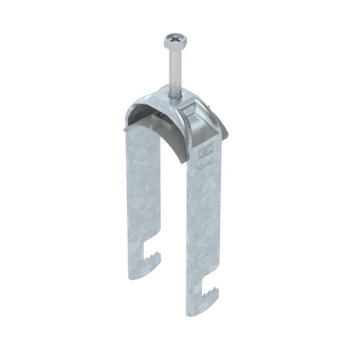 Abraçadeira BBS 2056 dupla 34-40mm Aço galvanizado por imersão a quente após maquinação