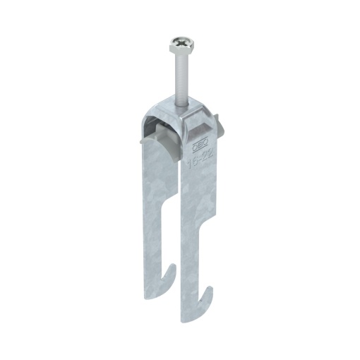 Abraçadeira BBS 2056 dupla 16-22mm Aço galvanizado por imersão a quente após maquinação