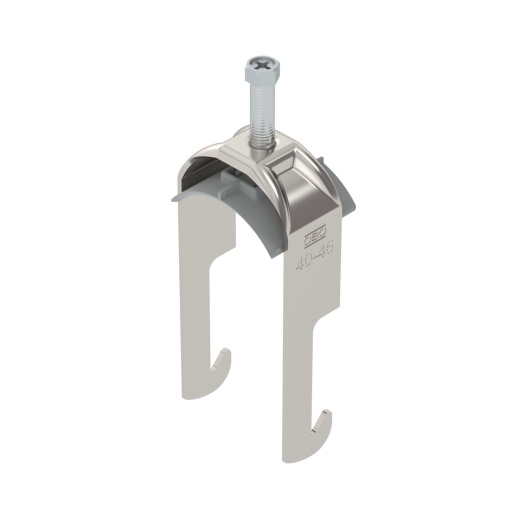 Abraçadeira BBS 2056 40-46mm Aço inoxidável, livre de ferrugem A2 1.4301 brilhante, pós-tratamento