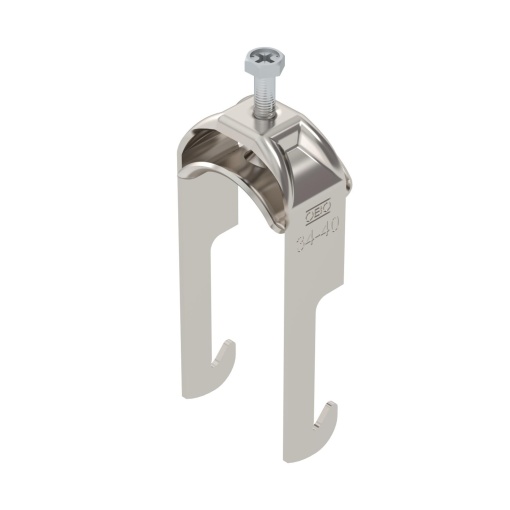Abraçadeira BBS 2056 34-40mm Aço inoxidável, livre de ferrugem A2 1.4301 brilhante, pós-tratamento