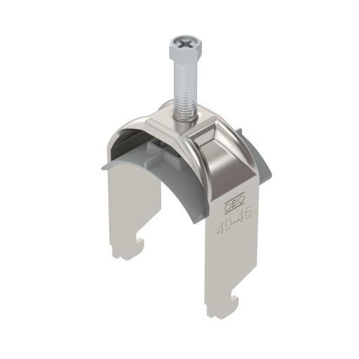 Abraçadeira BBS 2056 40-46mm Aço inoxidável, livre de ferrugem A2 1.4301 brilhante, pós-tratamento