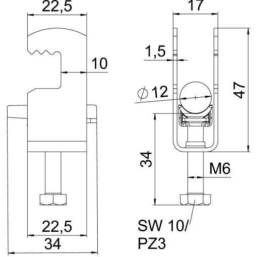 Abraçadeira BBS 2056 8-12mm Alumínio