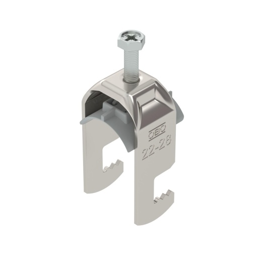 Abraçadeira BBS 2056 22-28mm Aço inoxidável, livre de ferrugem 1.4301 A2 1.4301 brilhante, pós-tratamento