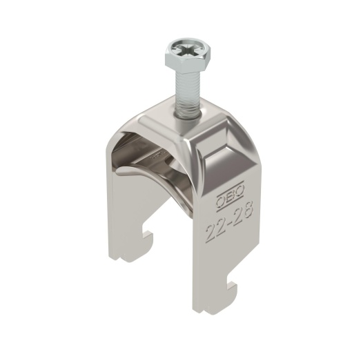 Abraçadeira BBS 2056 22-28mm Aço inoxidável, livre de ferrugem 1.4301 A2 1.4301 brilhante, pós-tratamento