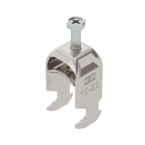 Abraçadeira BBS 2056 16-22mm Aço inoxidável A4 1.4571 brilhante, pós-tratamento