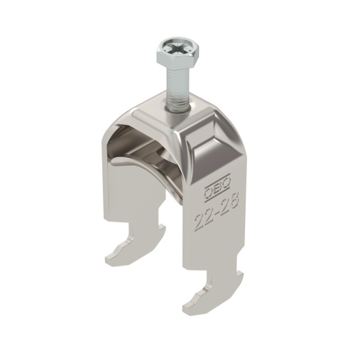 Abraçadeira BBS 2056 22-28mm Aço inoxidável 1.4571 A4 1.4571 brilhante, pós-tratamento